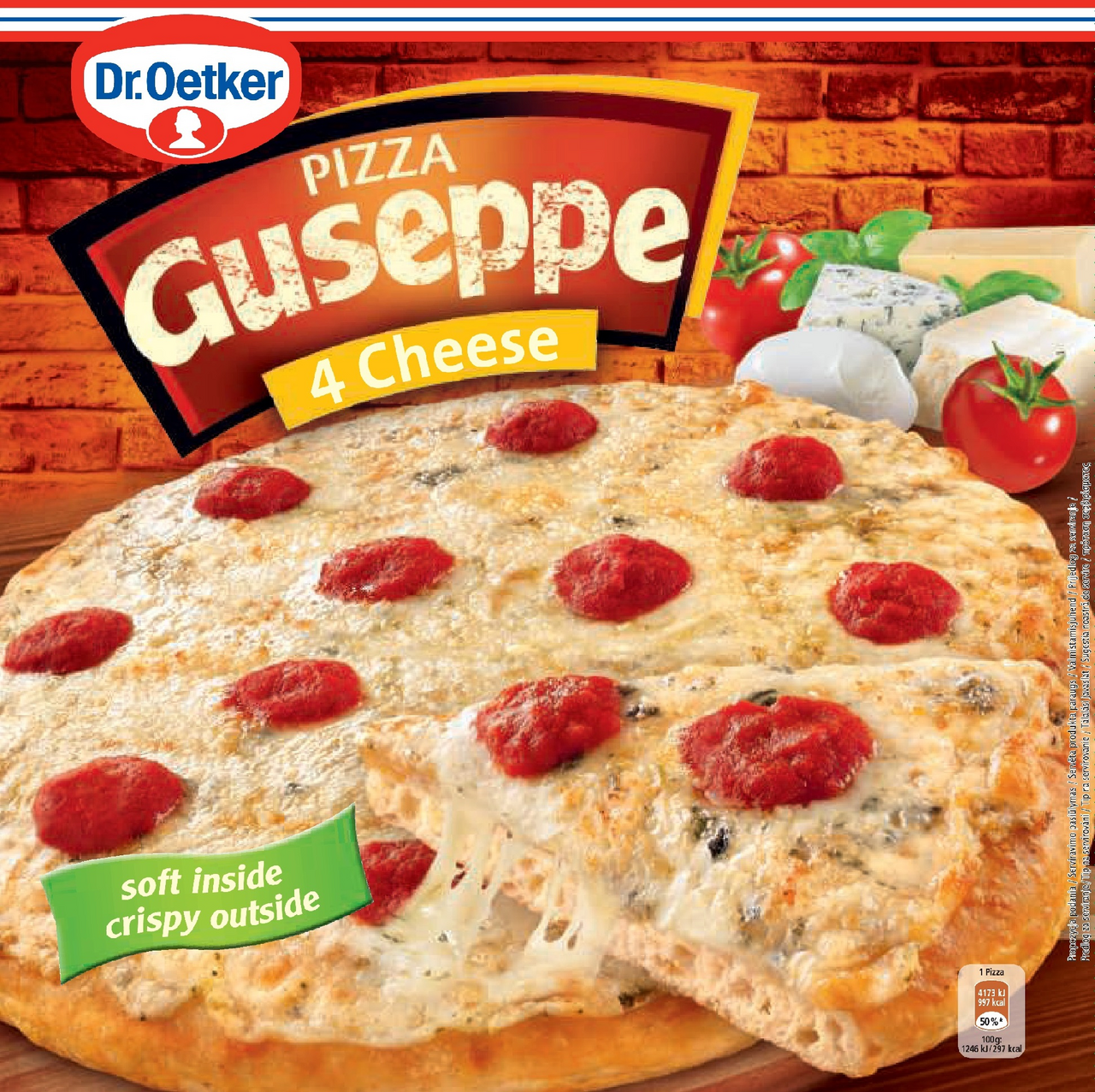 Dr.Oetker Guseppe Pizza 4 Tipuri de Branza 335 g ?