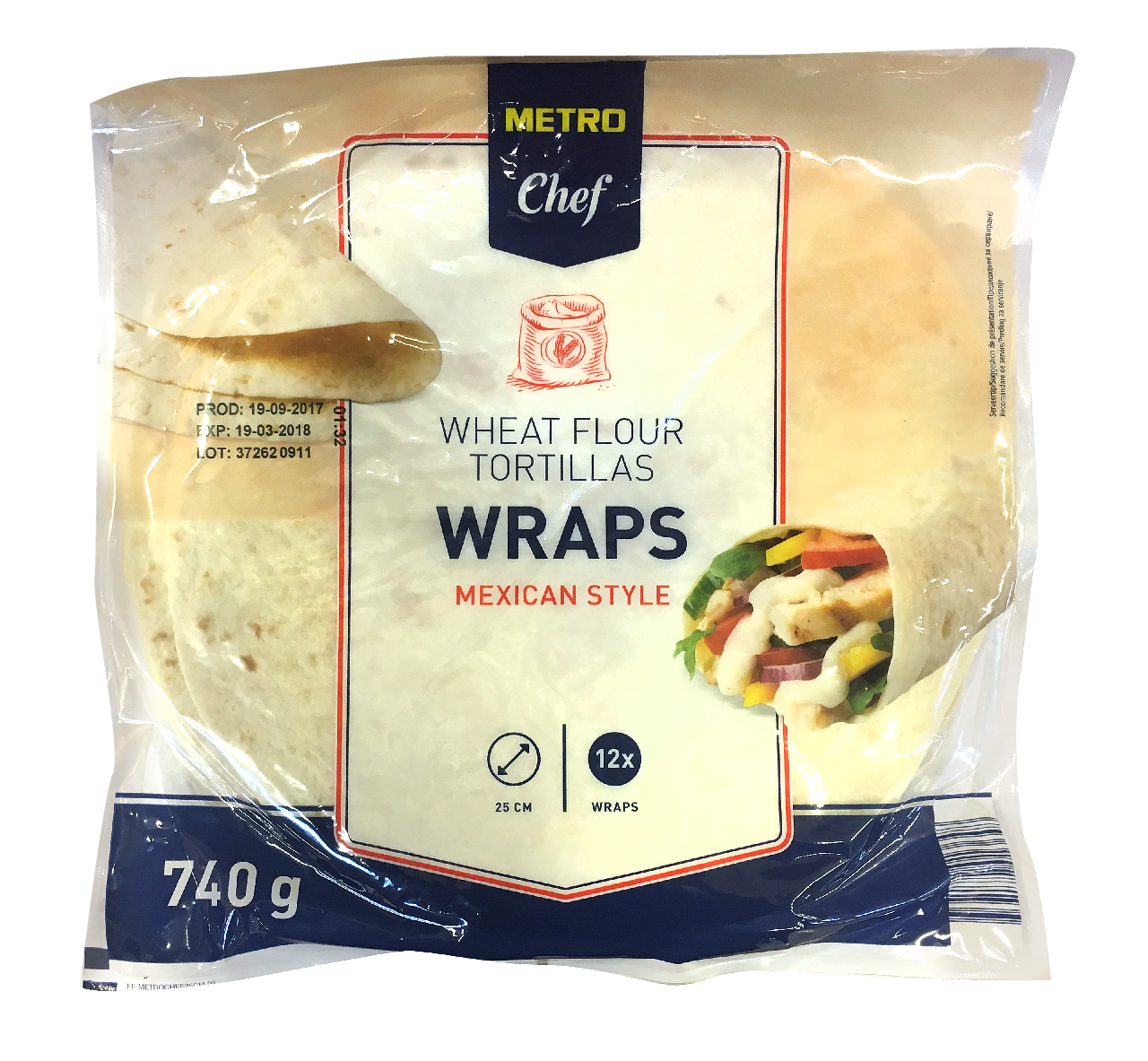METRO Chef Tortilla Wraps 740 g