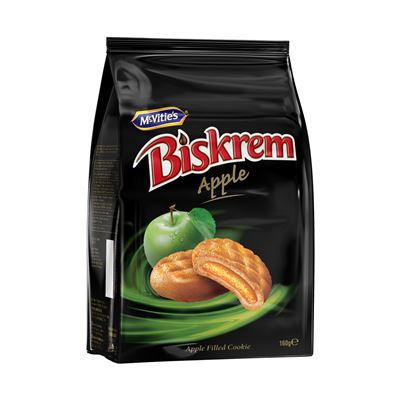 BISKREM Biscuti cu Crema de Mere 160 g