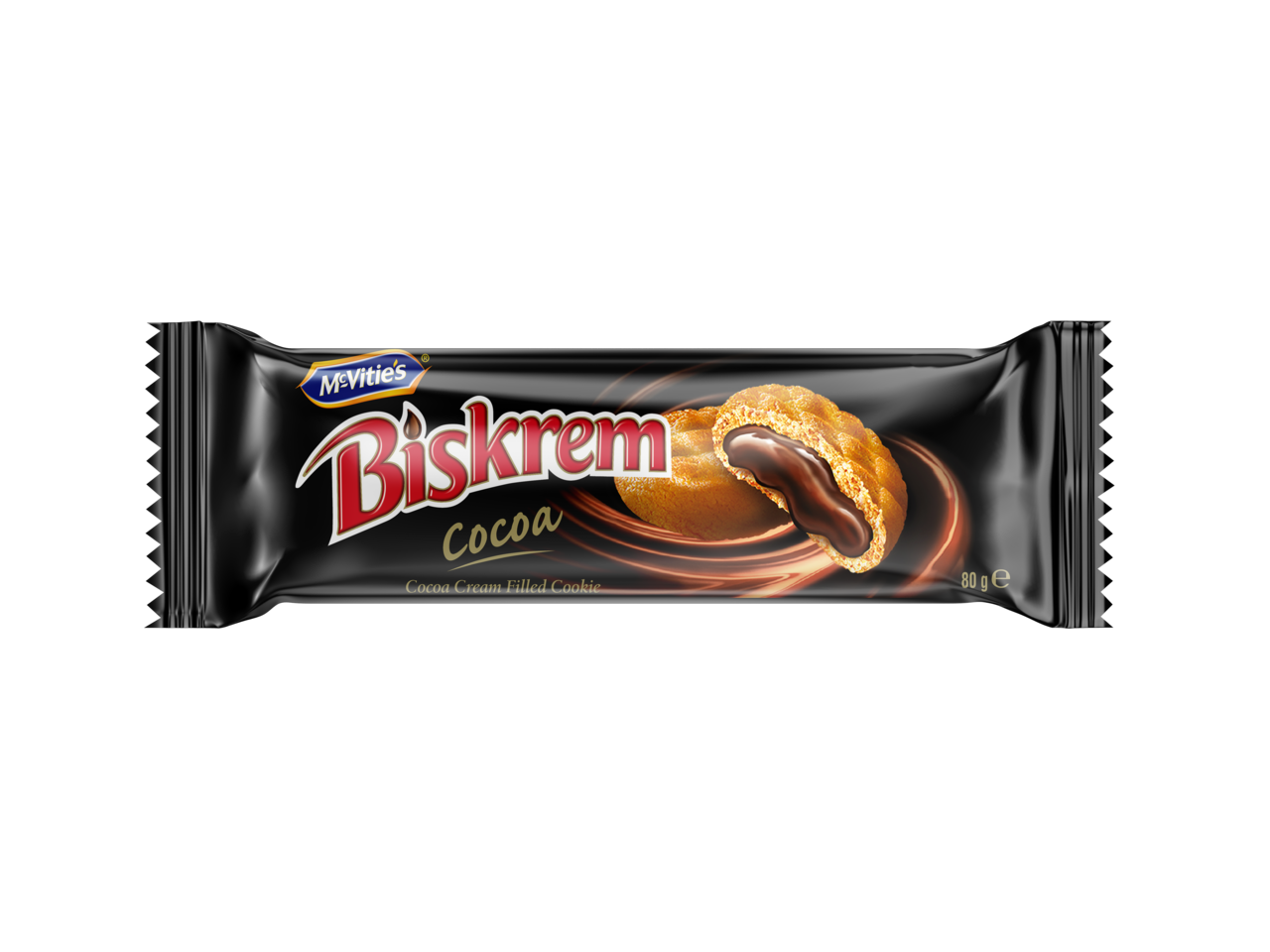 BISKREM Biscuiti cu Crema de Cacao 4 x 80 g