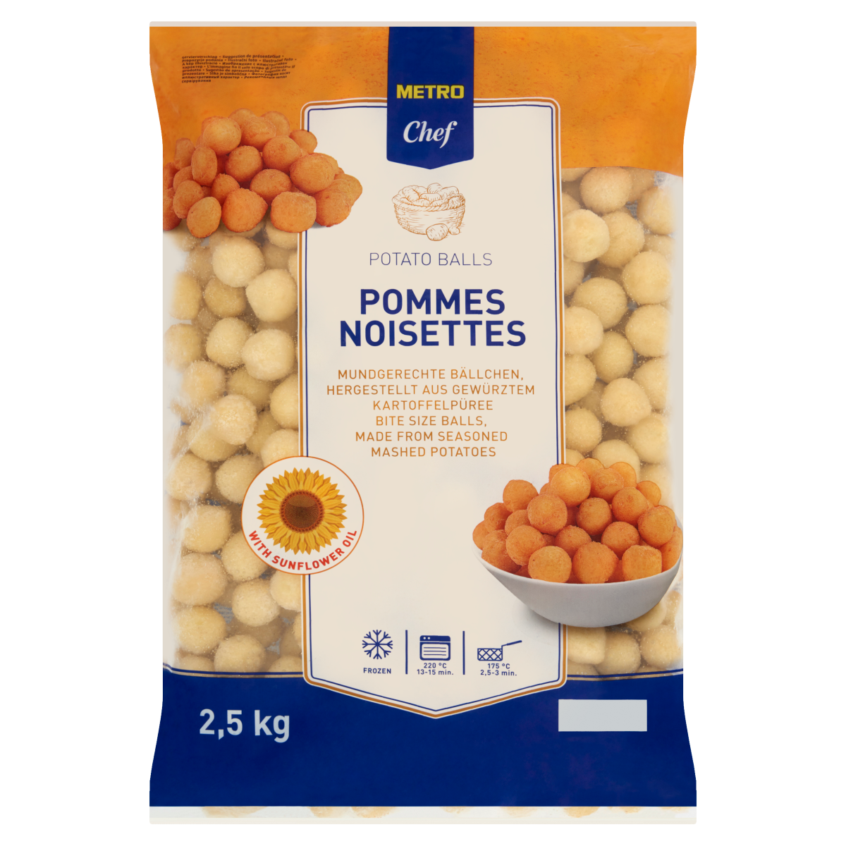 METRO Chef Pommes Noisettes Congelati 2,5 Kg ?