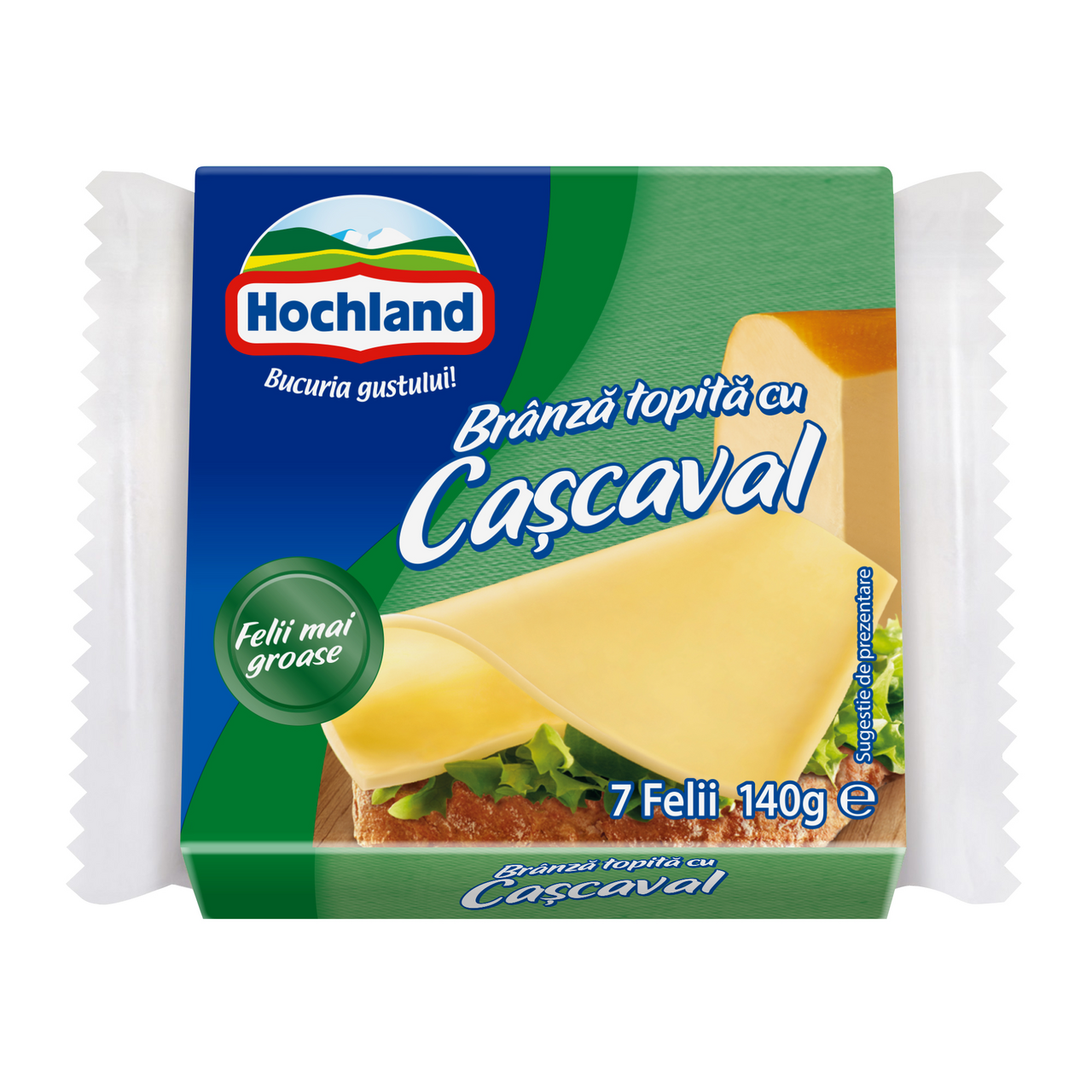 Hochland Branza Topita Felii Cascaval 140 g