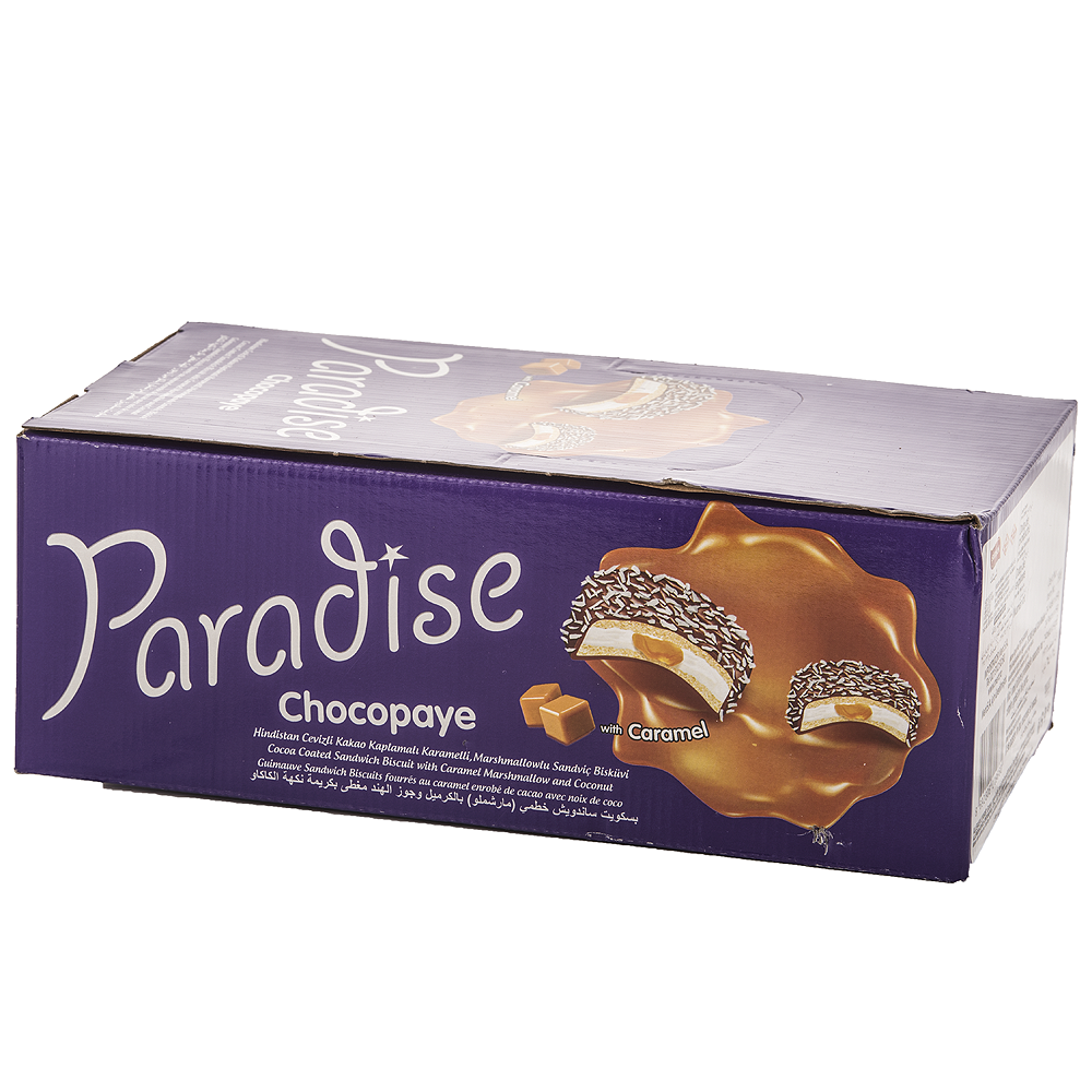PARADISE Biscuiti cu Caramel si Lapte 24 x 57 g