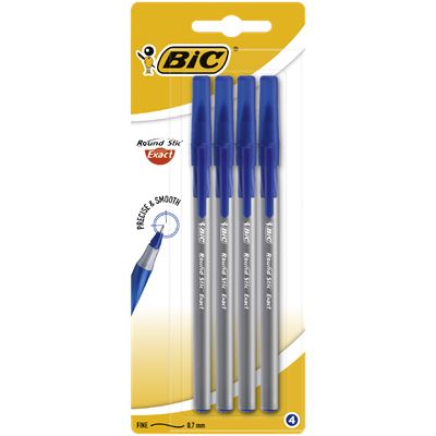 BiC Pix Round Stic Exact Albastru 4 bucati