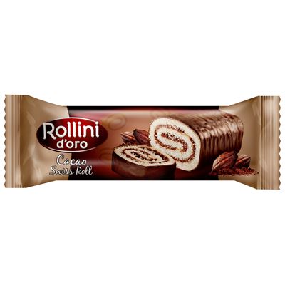 ROLLINI Rulada cu Glazura de Cacao 180 g