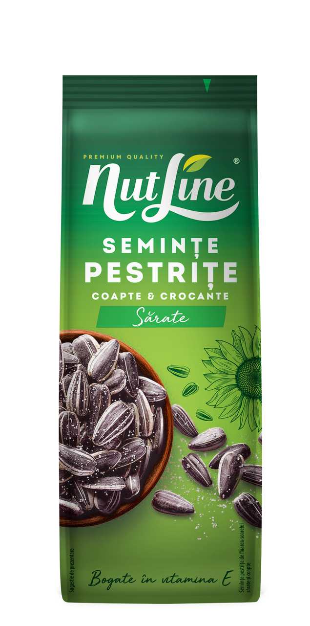 NUTLINE Seminte Floarea Soarelui Pestrite Sare 200 g