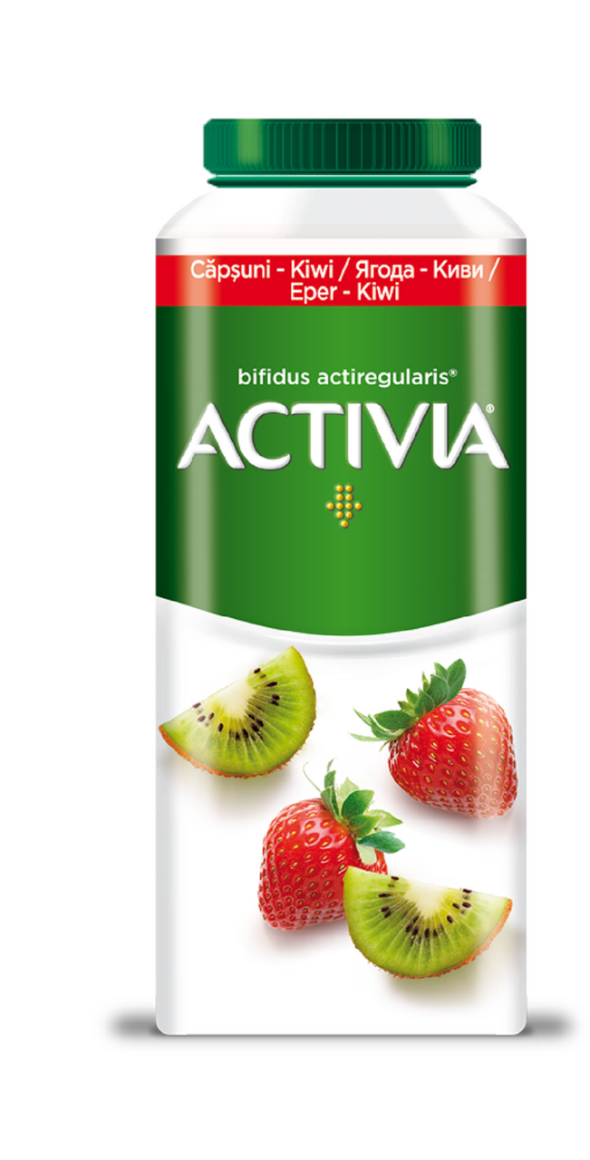 ACTIVIA Iaurt de Baut Capsune & Kiwi 320 g