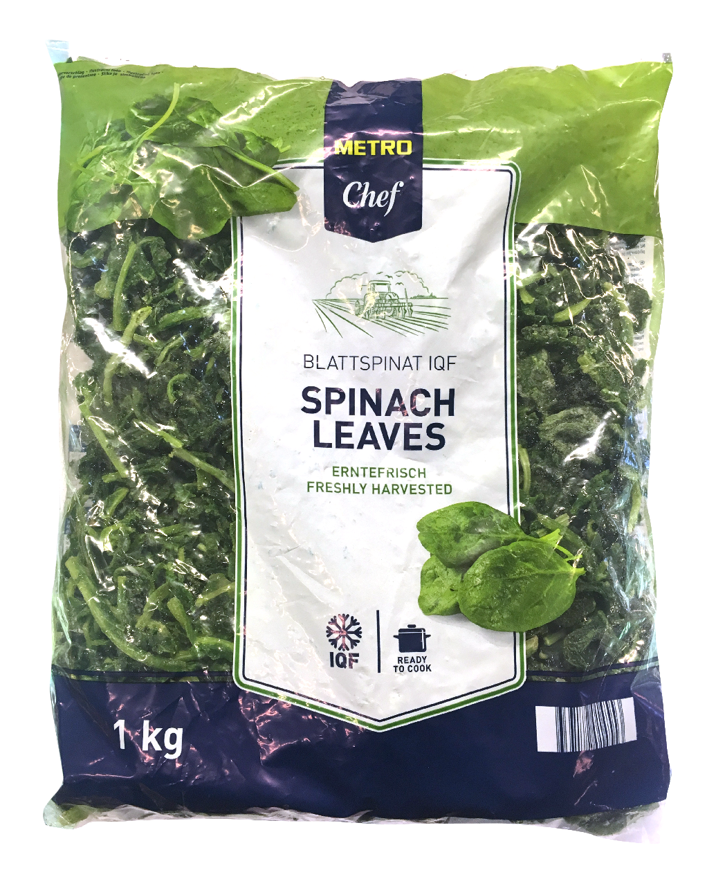 METRO Chef Spanac Frunze Congelat 1 Kg ?