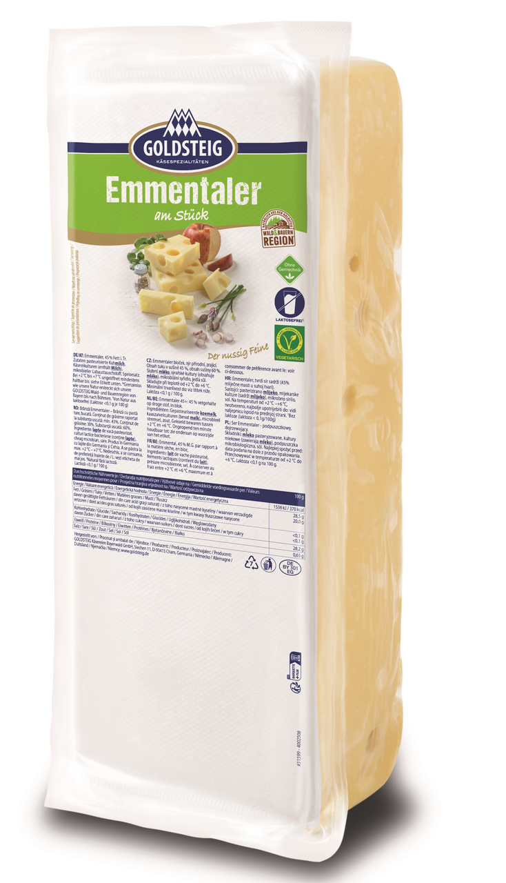 GOLDSTEIG Branza Emmentaler cca. 2,5 Kg