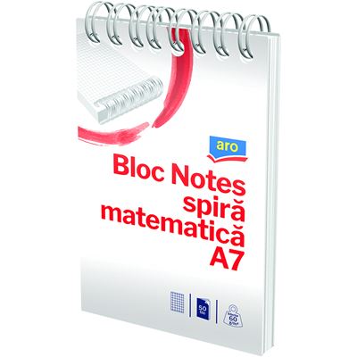 aro Bloc Notes Matematica A7 50 De File 5 bucati