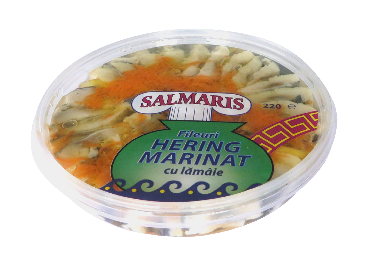 SALMARIS File Hering Marinat cu Lamaie 220 g