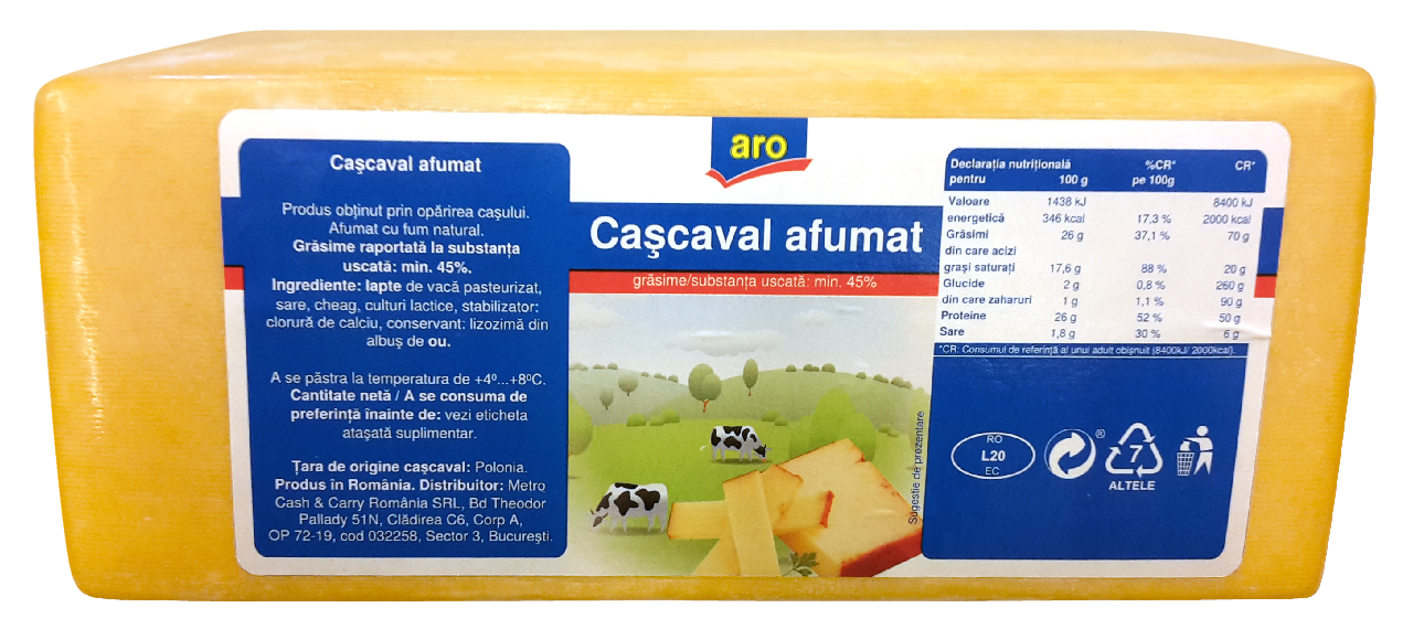 aro Cascaval Afumat Calup cca. 2.5 Kg