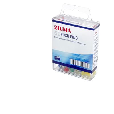 SIGMA Pioneze Diverse Culori 60 Bucati/ Set