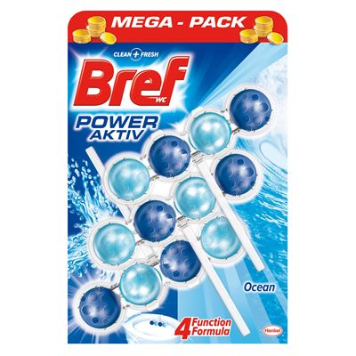 Bref Power Aktiv Set 3 Odorizante Toaleta Ocean x 50 g