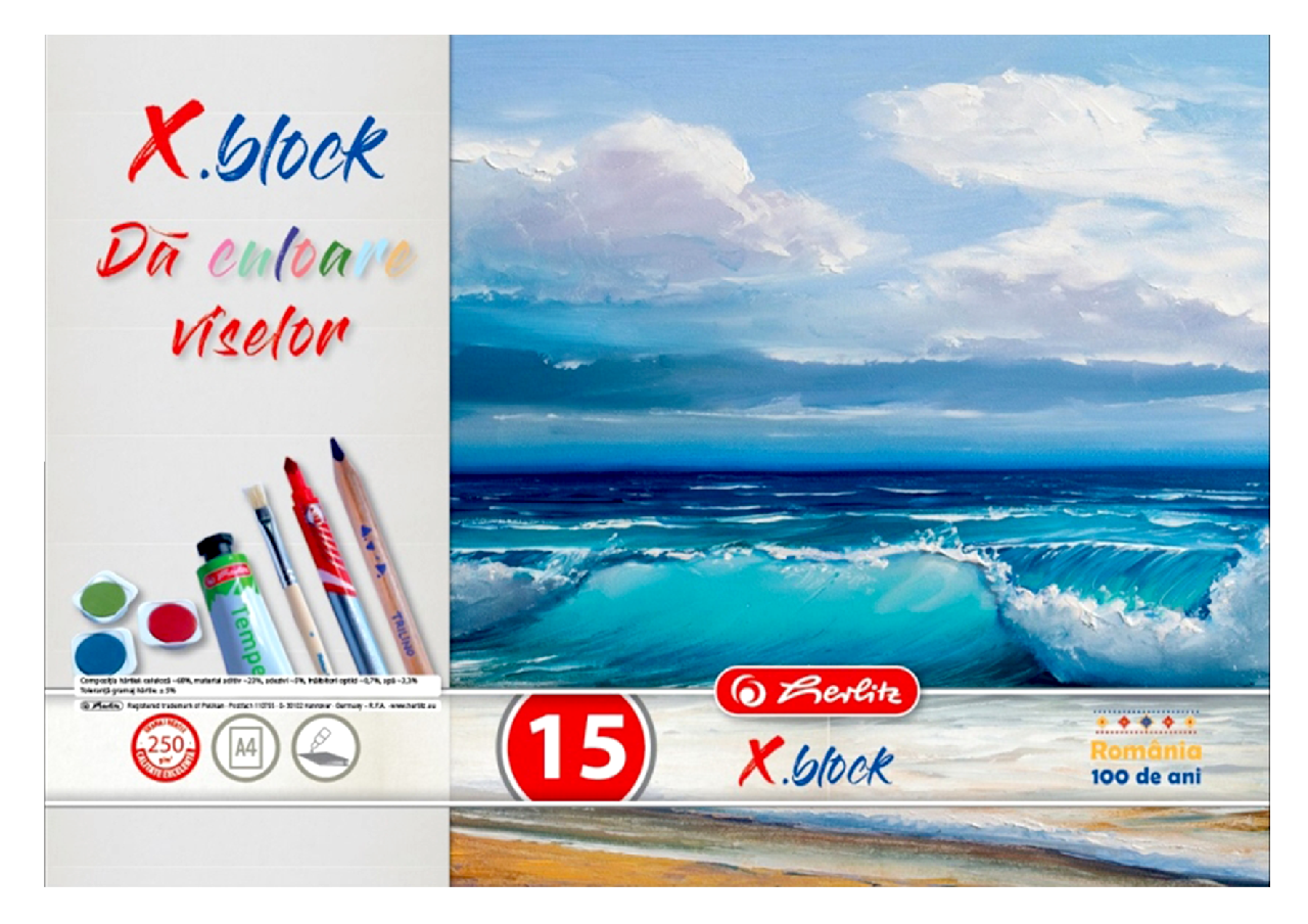 herlitz Bloc de Desen A4 15 file