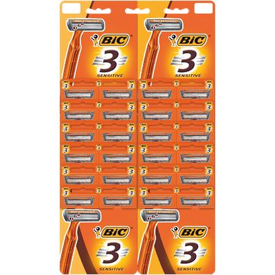BiC Aparate de Ras 3 Lame Sensitive HC 24 bucati