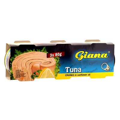 Giana Ton Bucati in Ulei 3 x 80 g