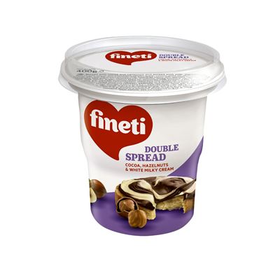 fineti Crema Bicolora Cacao & Alune de Padure & Crema de Lapte 400 g