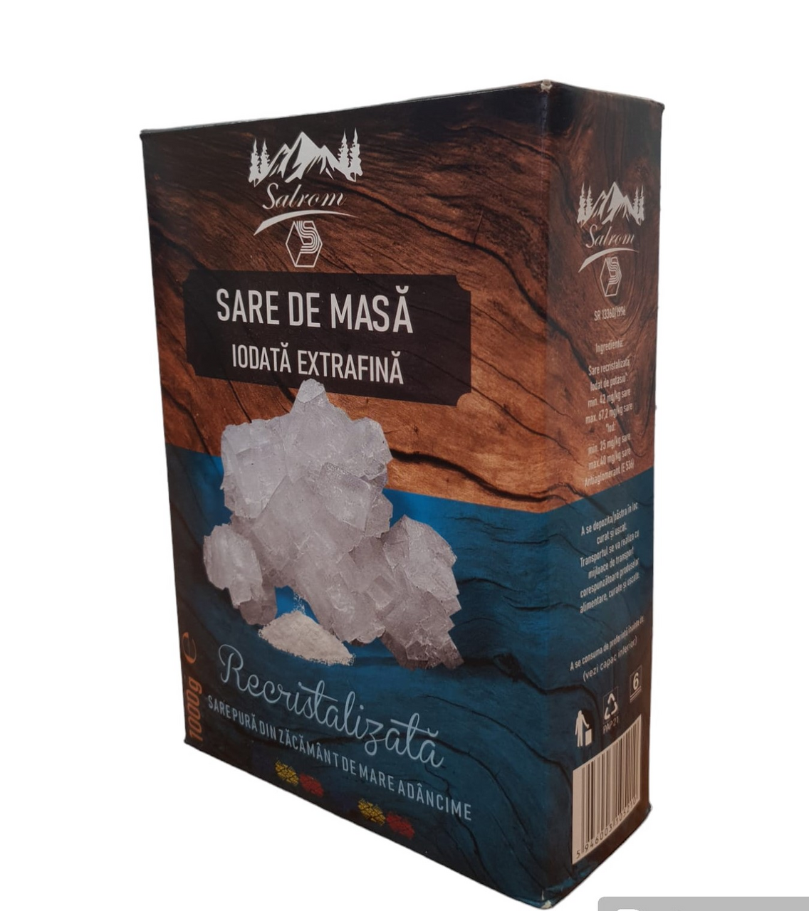 SALROM Sare Iodata Extrafina 12 x 1 kg