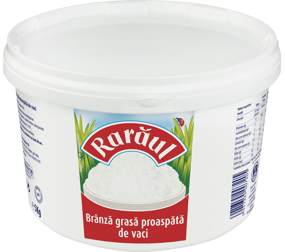 RARAUL Branza Grasa Vaci 25% 5 Kg