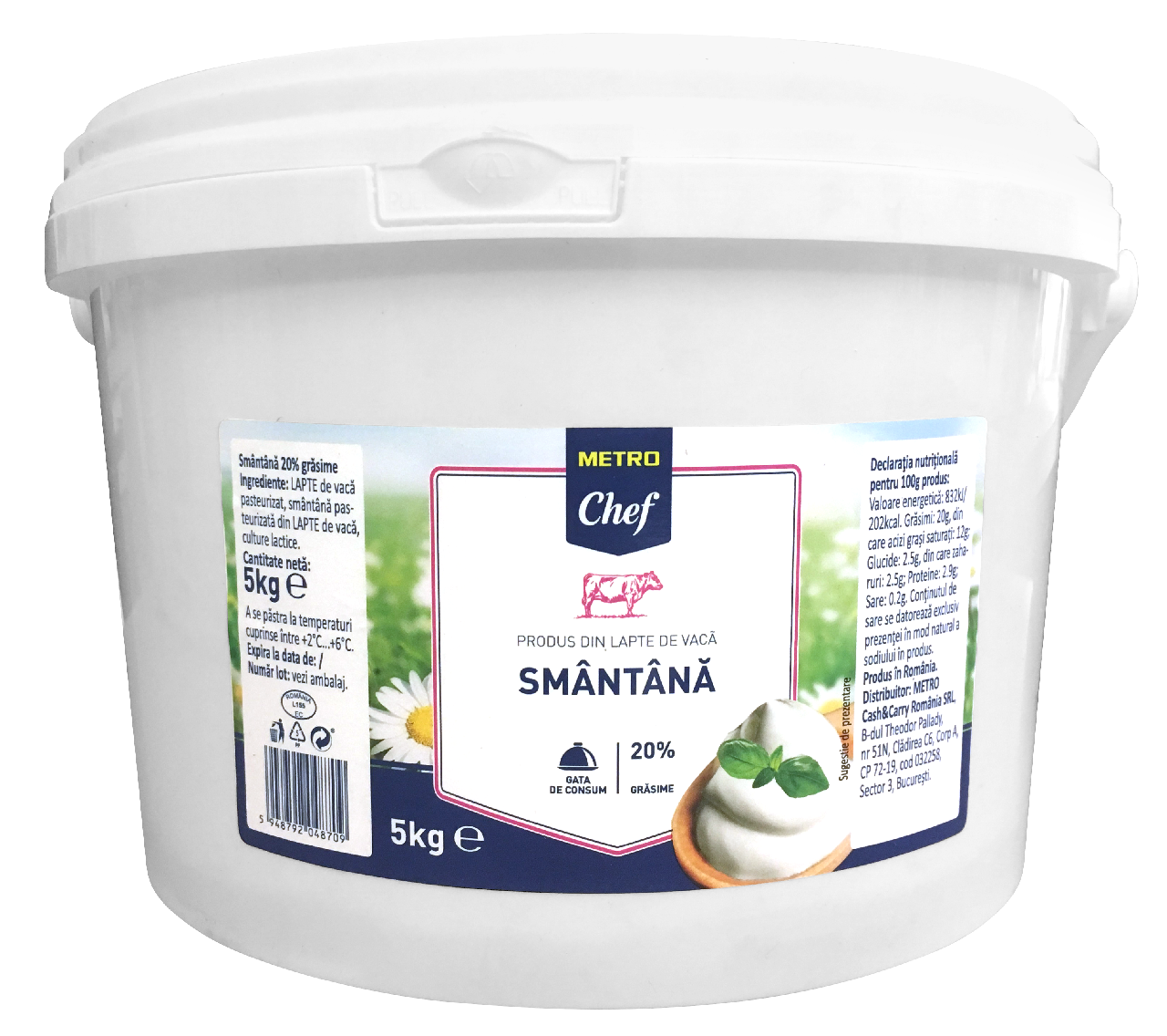 METRO Chef Smantana 20% grasime 5 Kg