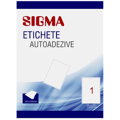 SIGMA Etichete Autoadezive 1/A4