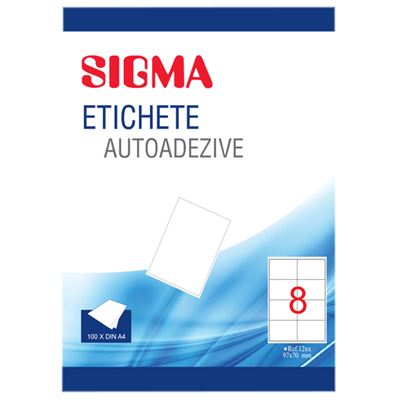 SIGMA Etichete Autoadezive 8/A4