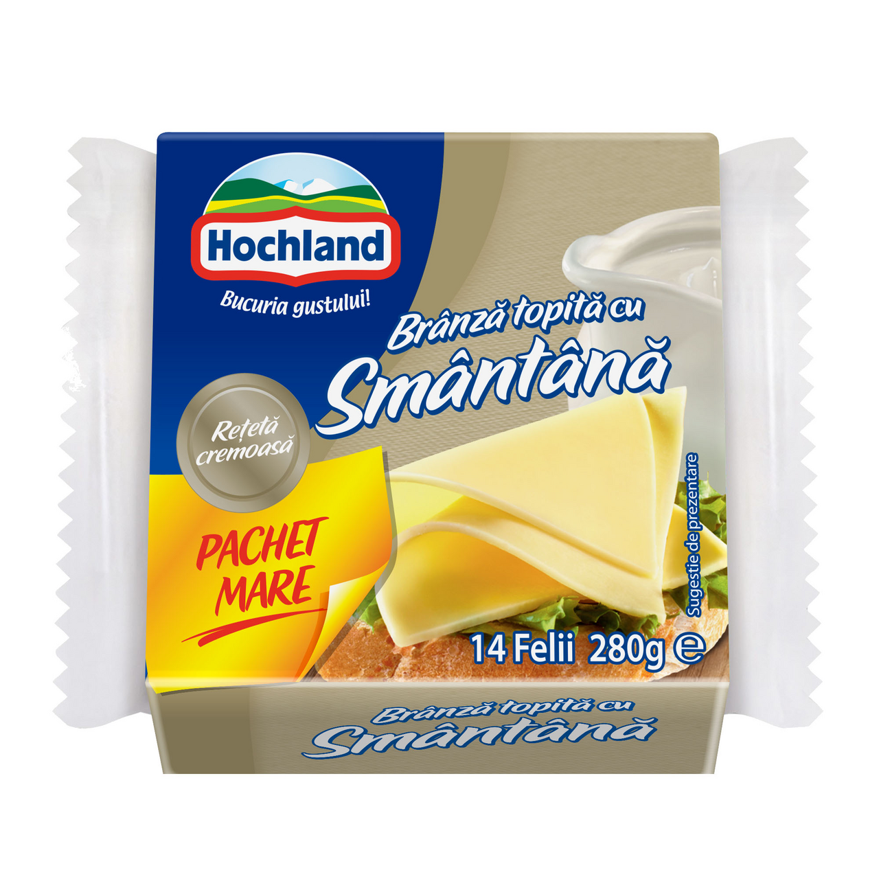 Hochland Branza Topita Felii Smantana 280 g