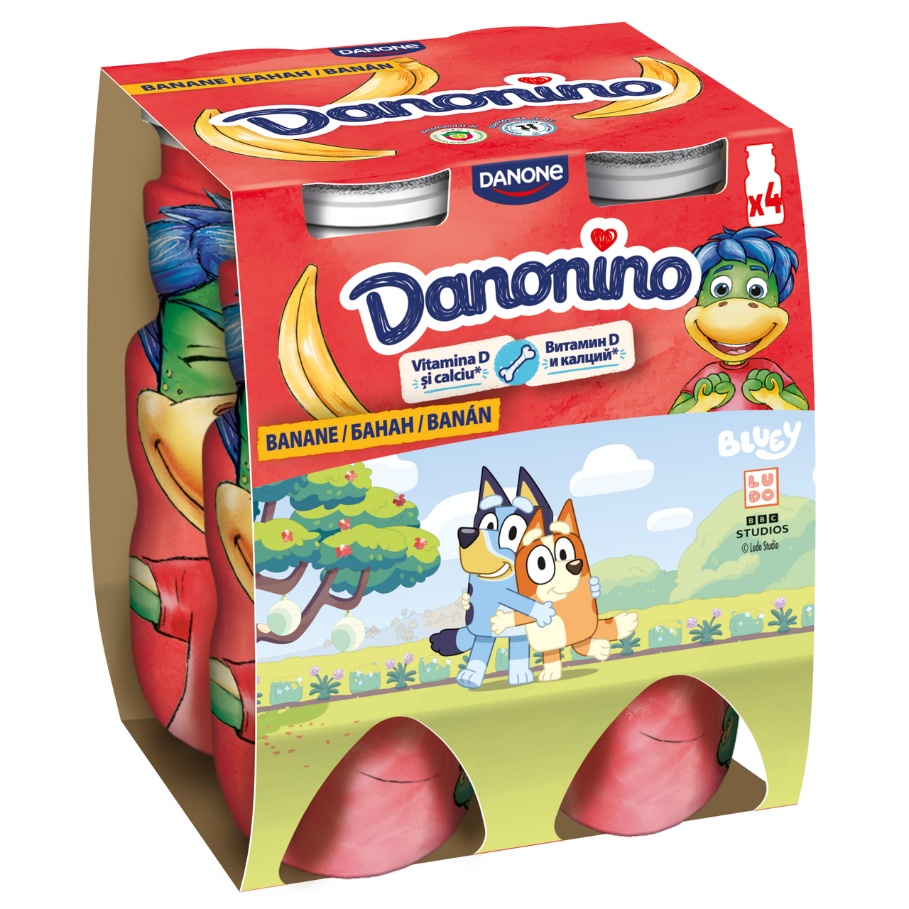 Danonino Iaurt de Baut cu Banane 4 x 100 g