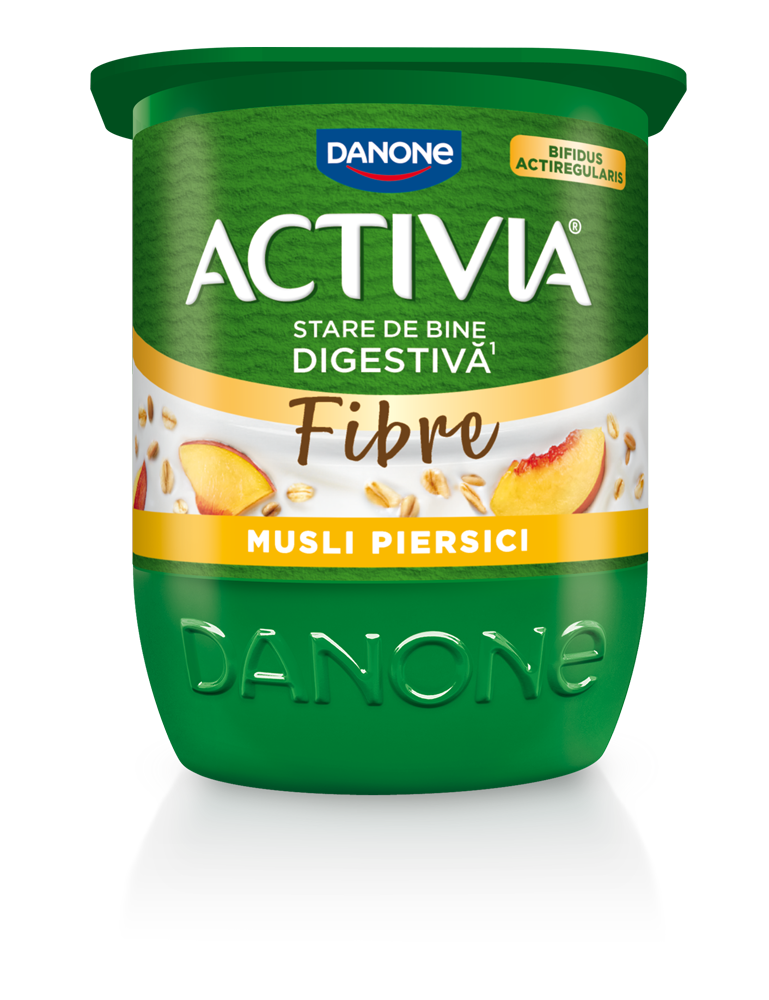 ACTIVIA Iaurt Musli & Piersici 125 g