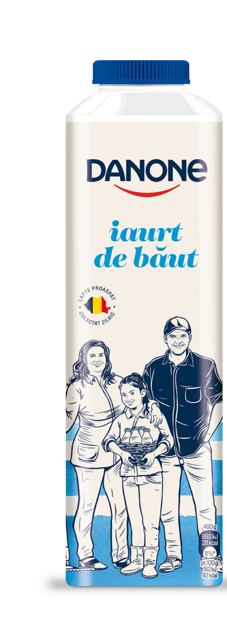 DANONE Nutriday Iaurt Natural de Baut 490 g