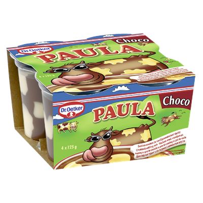 Dr.Oetker PAULA Pudding Ciocolata&Vanilie 4 X 125 g