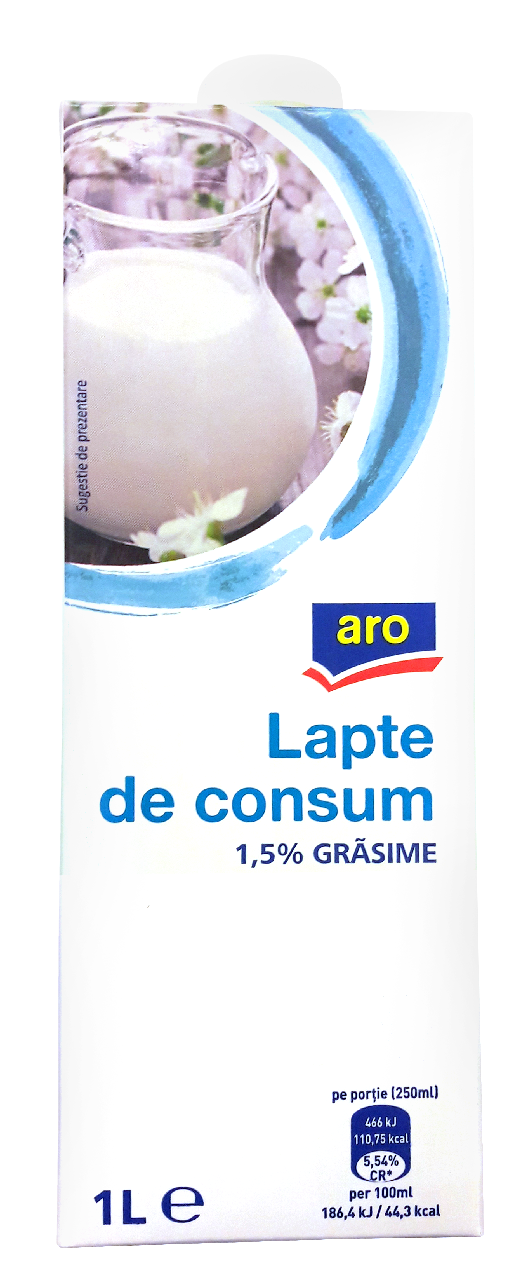 aro Lapte Consum 1.5% grasime 1 L