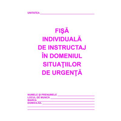 Fisa Individuala PSI 5 bucati