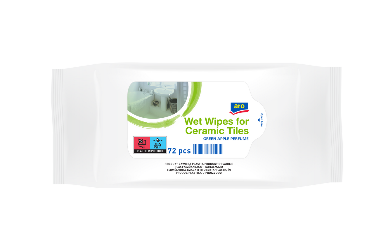 aro Servetele Umede pentru Suprafete Ceramice 72 bucati