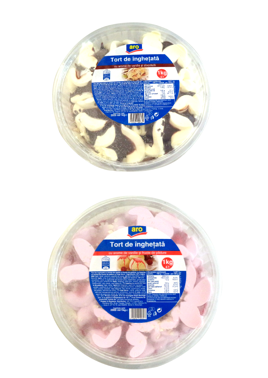 aro Tort Inghetata Vanilie si Ciocolata 1 Kg ?