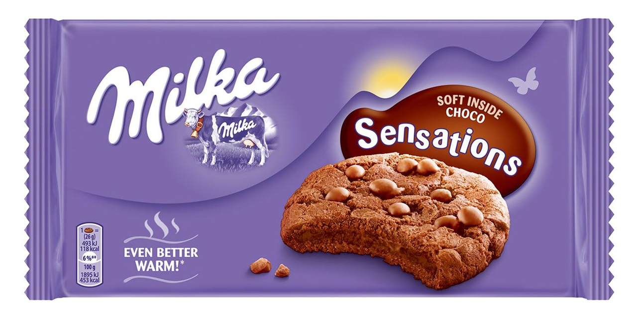 milka Sensation Fursecuri cu Ciocolata 156 g