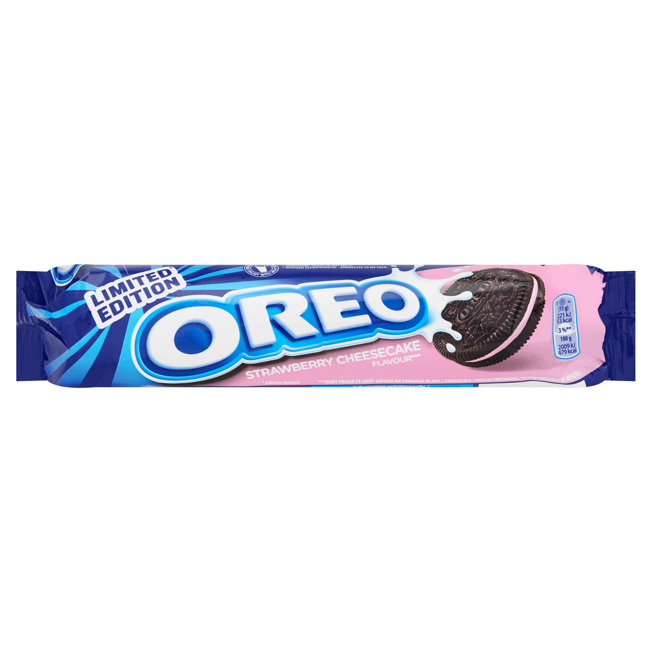 OREO Biscuiti cu Capsuni si Cheesecake 154 g