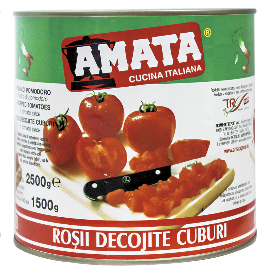 AMATA Rosii Decojite Cuburi 2,5 Kg