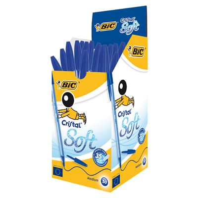 BiC Cristal Soft Pix Albastru 50 bucati