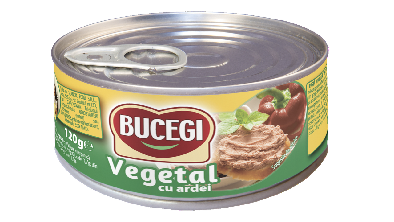 BUCEGI Pasta Vegetala cu Ardei 6 x 120 g