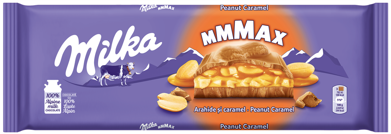 milka Ciocolata Arahide si Caramel 276 g