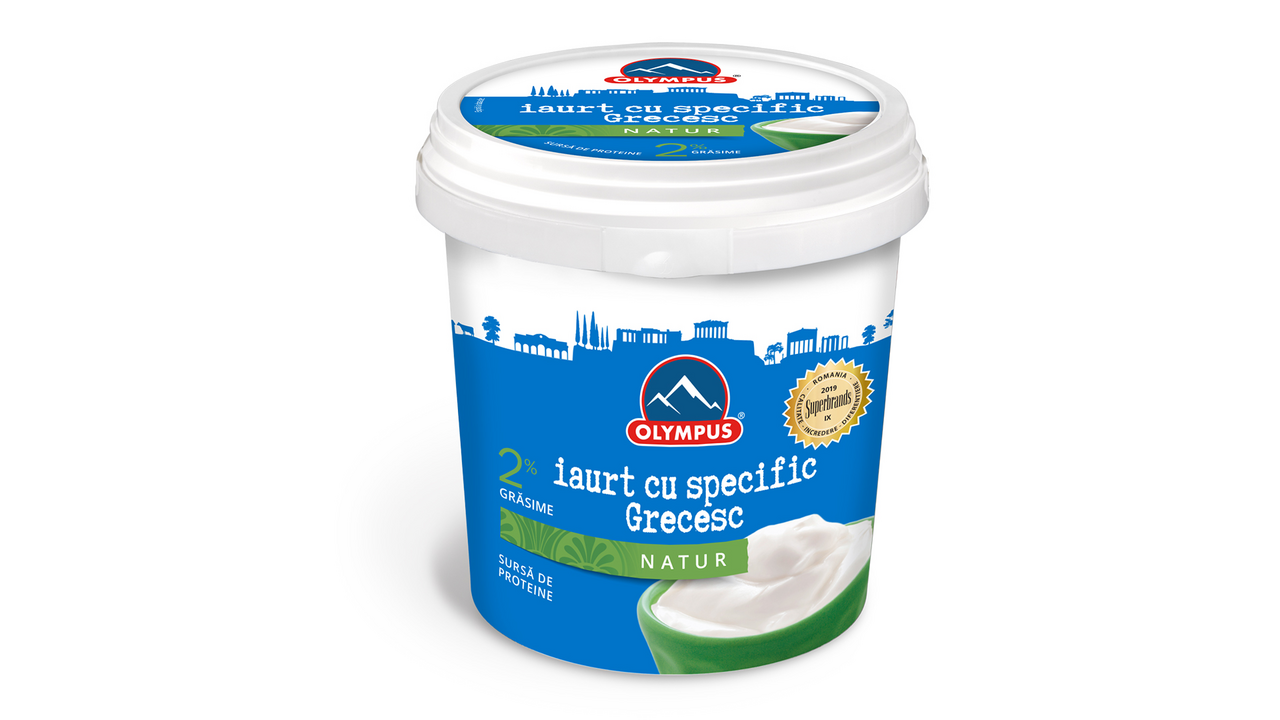OLYMPUS Iaurt Grecesc 2% Grasime 900 g