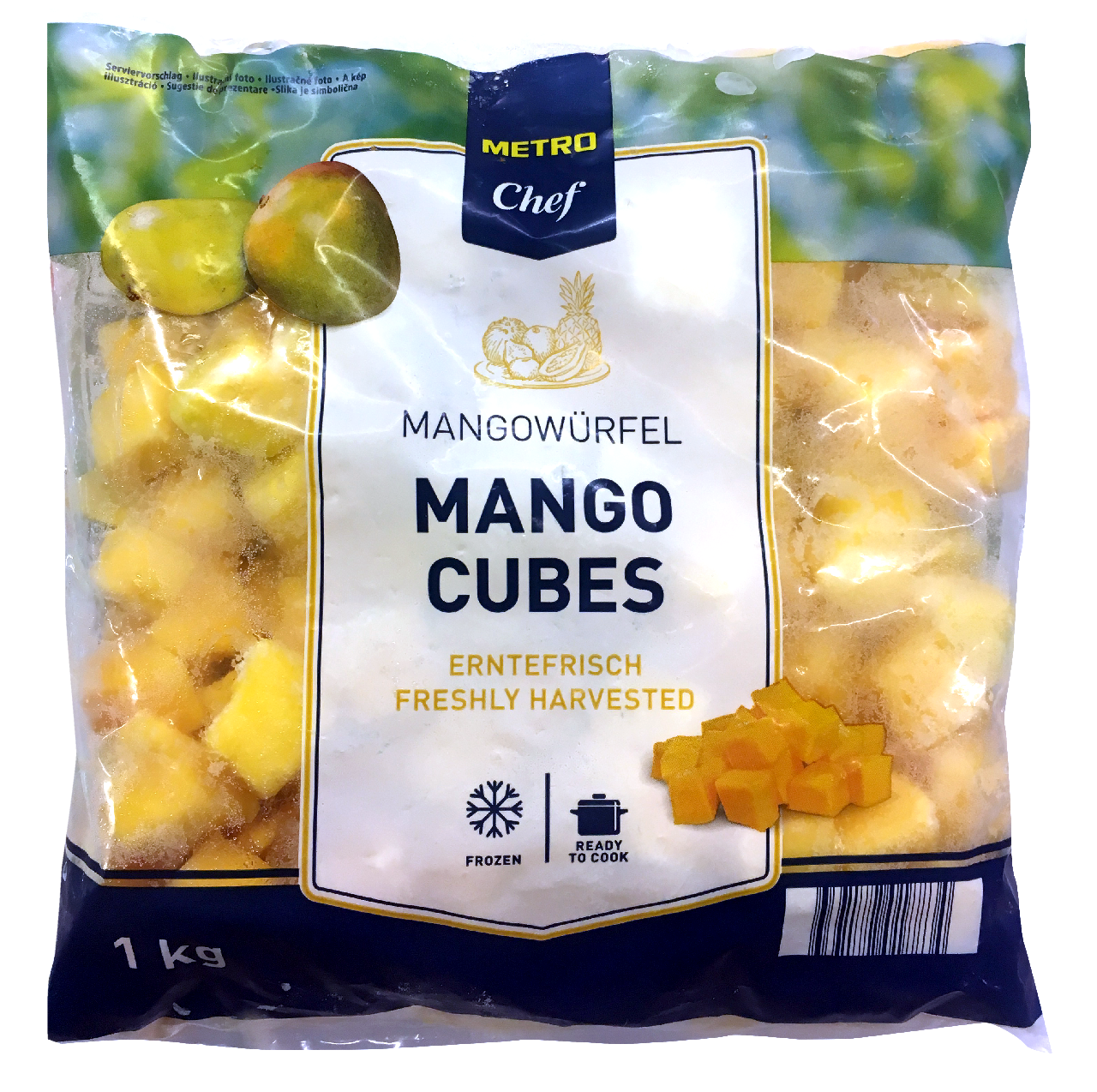 METRO Chef Mango Cuburi Congelat 1 Kg ?