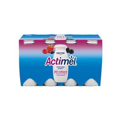 Actimel Iaurt de Baut Fructe De Padure 8 x 100 g