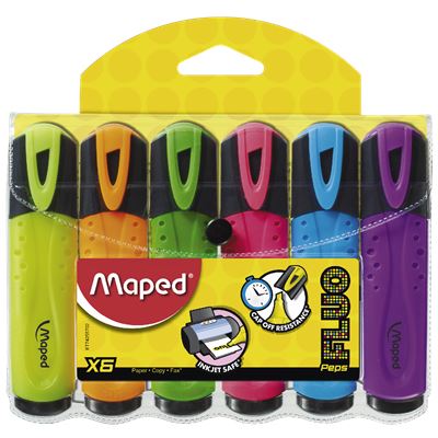 Maped Fluo Textmarker 6 Culori