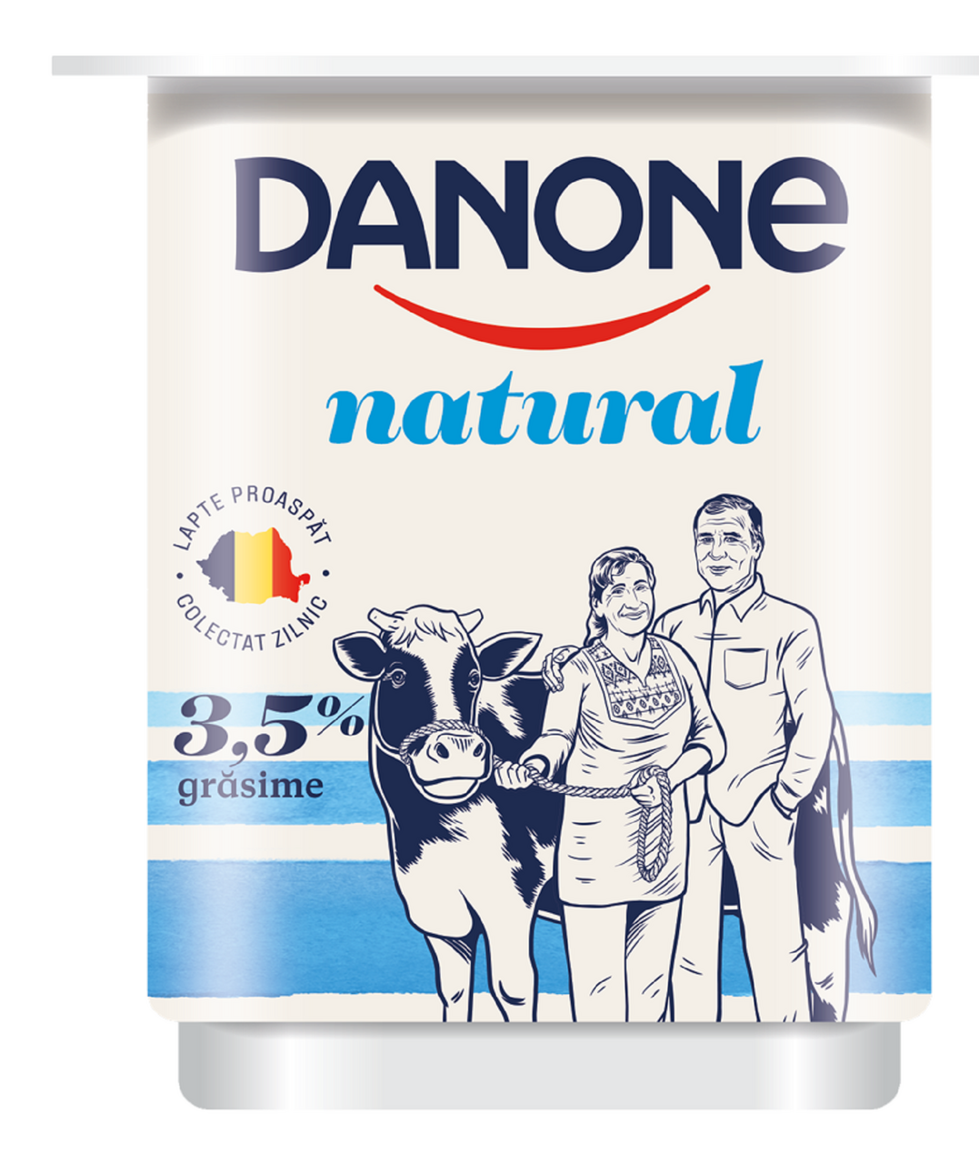 DANONE Iaurt Natural 3.5% grasime 130 g