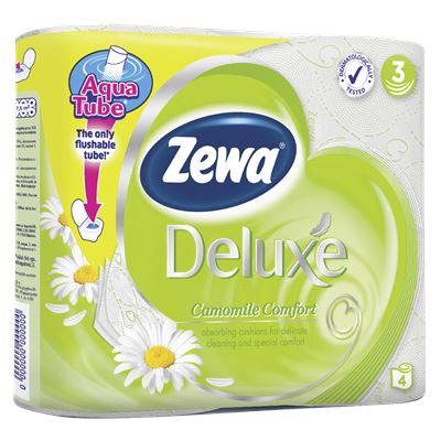 Zewa Deluxe Hartie Igenica Camomile 4 bucati