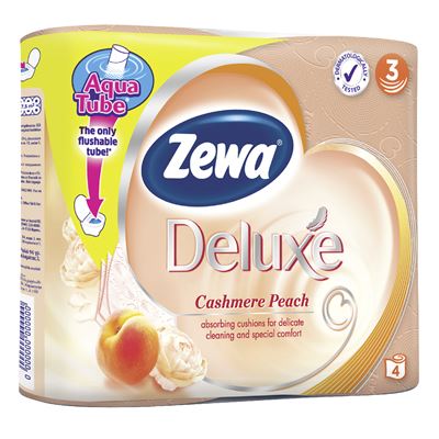 Zewa Deluxe Hartie Igienica Peach 4 bucati