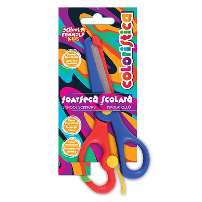 SCHOOL FRIENDLY COLORISTICA Foarfeca cu Protectie Lame